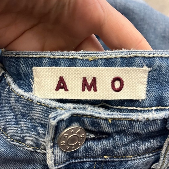 AMO Lover In The Cards High Rise Straight Leg Crop Jeans - Picture 11 of 15